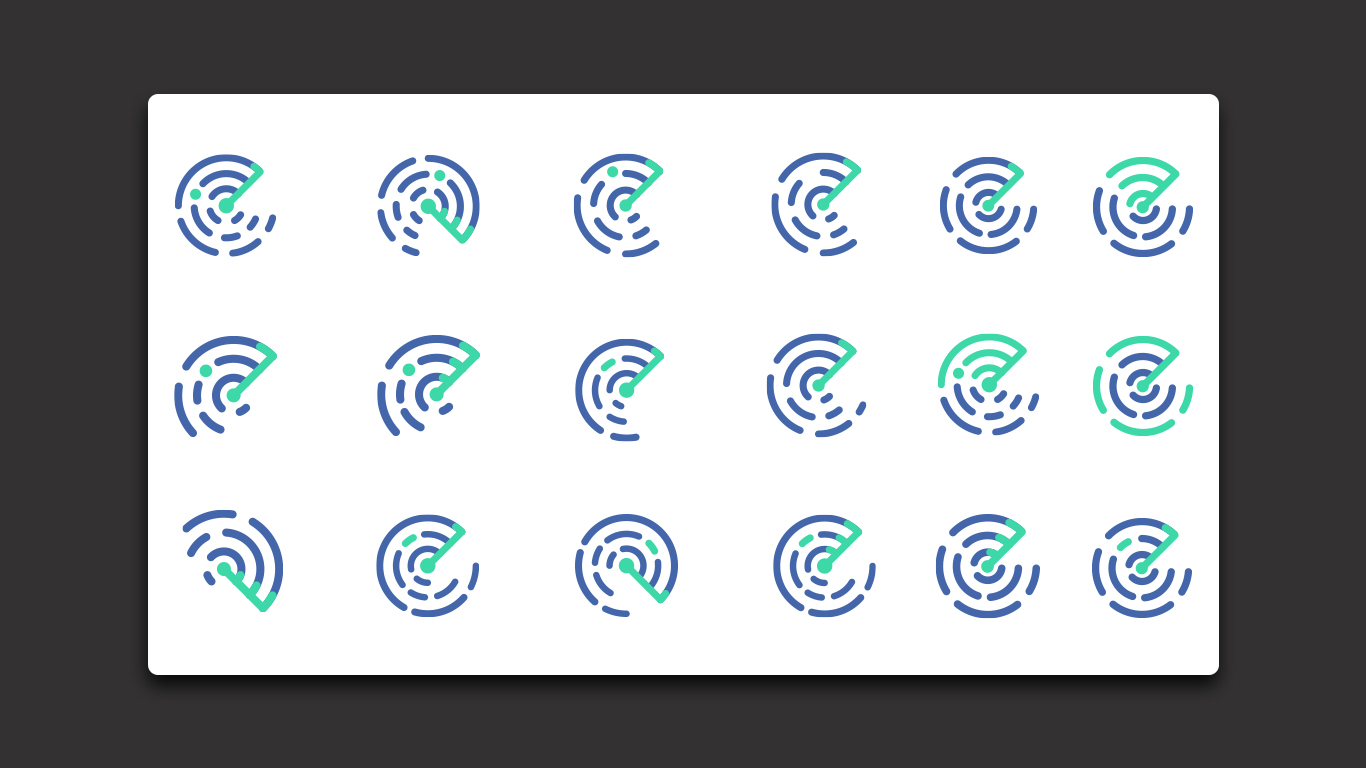 Radar 361 pattern design — brand asset